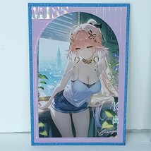 An item in the Art category: Changli Window Premium Glitter Waifu Card Anime Girl Wall Art Oversized Board A5