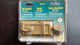 Deadbolt Door Lock --- single cylinder rim deadbolt , nice  &amp; made in thew USA ! - £10.16 GBP