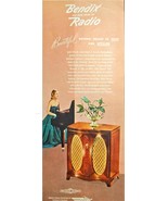 Bendix Radio Classic Piano Beautiful 1947 Vintage Print Ad - $178.16 MXN
