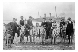 pt2890 - Donkeys on the sands , Morecambe , Lancashire - Print 6x4 - $2.80
