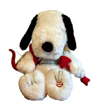 Snoopy Peanuts Cupid Valentines Animated Plush Stuffed Animal Hallmark V... - £7.66 GBP