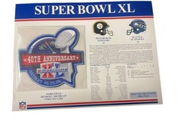 SUPER BOWL XL Steelers vs Seahawks 2006 OFFICIAL SB NFL PATCH Card - £14.89 GBP