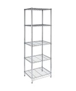 Honey-Can-Do SHF-01054 5-tier chrome shelving unit, 250 lbs - $89.86