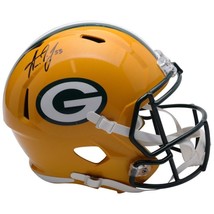 Aaron Jones Autographed Green Bay Packers Full Size Speed Helmet Fanatics - £247.08 GBP