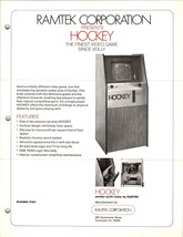Hockey Arcade Game Flyer Ramtek Vintage Promo Art 8.5&quot; x 11&quot; Retro Video... - $23.28