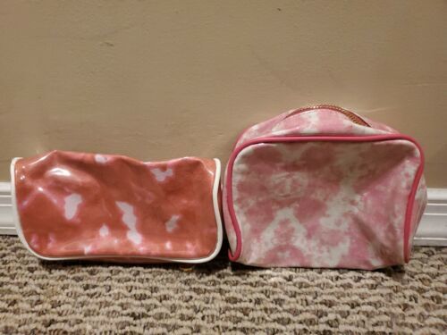 Primary image for Lot of 2 Mark Avon Makeup Bags 7'', 8'' Pink