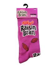 Adult Graphic Advertising Polyester Blend Crew Socks - New - Raisin Bran... - $9.99