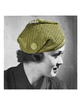 1930s Knockabout Turban Hat - Crochet pattern (PDF 3044) - $3.75