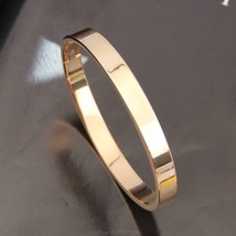 Men&#39;s Women&#39;s Stainless Steel Lover Love Polished Cuff Bangle Bracelet Wristband - £11.72 GBP