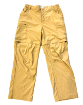 LL Bean Cargo Pants Mens 30x31 Khaki Convertible Nylon Zip Off UPF Hiking Camp - £9.35 GBP