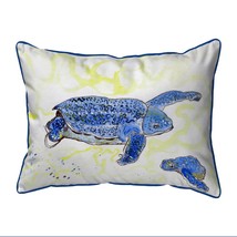Betsy Drake Sea Turtle &amp; Eggs Large Indoor Outdoor Pillow 16x20 - £42.80 GBP