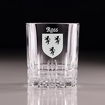 Ross Irish Coat of Arms Perfect Serve Cut Glass Tumbler - Set of 4 - $74.00