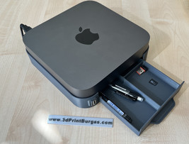 Apple Mac mini stand. Custom luxury stand with slide-in drawer and front USB ext - £39.84 GBP