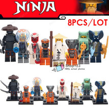 New 8Pcs/Set Ninjago Shark Army Serpentine Snappa Garmadon Master Wu Minifigures - $45.97