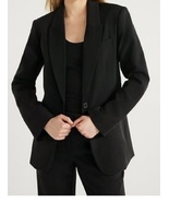 Scoop Women S Ultimate One Button Crepe Suit Blazer Size S (4-6) - $332.04 MXN