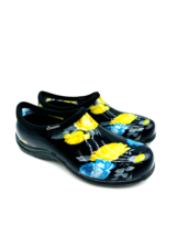 Sloggers Big Floral Waterproof Garden Shoe with Comfort Insole -YELLOW , US 9 - £17.58 GBP