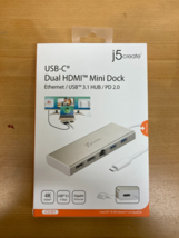 NEW/SEALED USB-C Dual Hdmi Mini Dock Adaptor JCD381 - £45.39 GBP