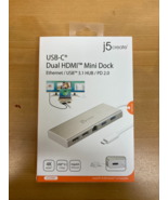 NEW/SEALED USB-C Dual HDMI Mini Dock Adaptor JCD381 - £45.79 GBP