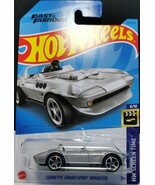 Hot Wheels 2023 Corvette Grand Sport Roadster Fast &amp; Furious SILVER - $10.81 CAD