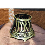 Oppenheimer Heavy Cast Brass Design 775 Jewish Memorial Candle Holder - $128.70