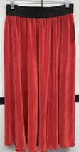 Nwt Lu La Roe 3XL Solid Red Jill Narrow Pleated Accordion Skirt Christmas - £33.22 GBP