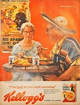 Corn Flakes Kellogg&#39;s Cereal Mexico Breakfast -1961 Vintage Print Ad - $184.61 MXN