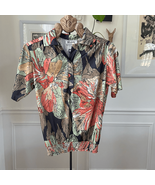 Vintage 70s Teddi Half Button Top Smocked Waist XL - €23,48 EUR