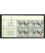 ST. PIERRE &amp; MIQUELON 1959 Very Fine Block of 4 MNH Stamps Scott# 358 CV... - £8.22 GBP