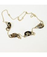 Vintage Avon NRQ Floating Tortoise Necklace Gold Tone 38&quot; - €5,13 EUR