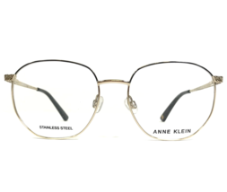 Anne Klein Eyeglasses Frames AK5079 717 GOLD Round Full Rim 52-17-140 - £46.46 GBP