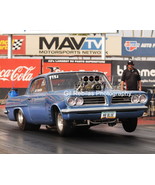 8x10 Color Drag Racing Photo Jim Thompson &quot;Mr. Blue&quot; Nostalgia Blown Tem... - $12.99