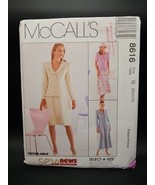 McCalls Lined/Unlined Jacket Skirt Pattern 8616 Plus Size 20-22-24 Vinta... - $21.85 CAD
