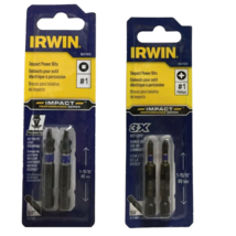 Irwin  Impact Square and Phillips #1 Power Bits SET - $13.85