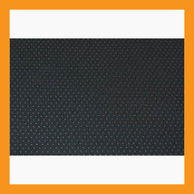 black faux leather punched holes car vinyl upholstery fabric auto fabric DIY 1yd - $17.50