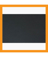 black faux leather punched holes car vinyl upholstery fabric auto fabric... - £13.93 GBP