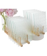CHICSHIS 12 Pack Textured Transparent Stained Glass Sheets Large 8x10 Inch  - $1,319.12 MXN
