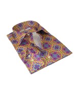 Men&#39;s EMILIO CERUTTI Sport Shirt 100% Cotton #EMC3 Multi Pink Floral - $60.50