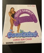 Large Sun Chair Pool Float PoolCandy Sweet Shop  Hello Summer Purple - $11.17