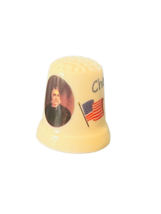 Chester Arthur 21st US President Thimble Franklin Mint Danbury figurine flag vtg - £15.55 GBP