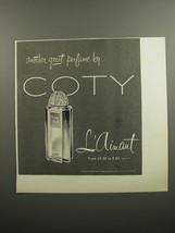 1952 Coty L'Aimant Perfume Ad - Another great perfume by Coty - $18.49