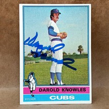 1976 Topps #617 Darold Knowles SIGNED Autographed Chicago Cubs Card - $3.95