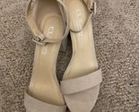 CL By Laundry Jody Ankle Strap Sandals, Women&#39;s Size 8.5 M, Nude Very Nice - $19.90
