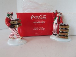 Dept 54801 Coca Cola Delivery Men 2 pcs  Snow Village NIB L146 - $23.20