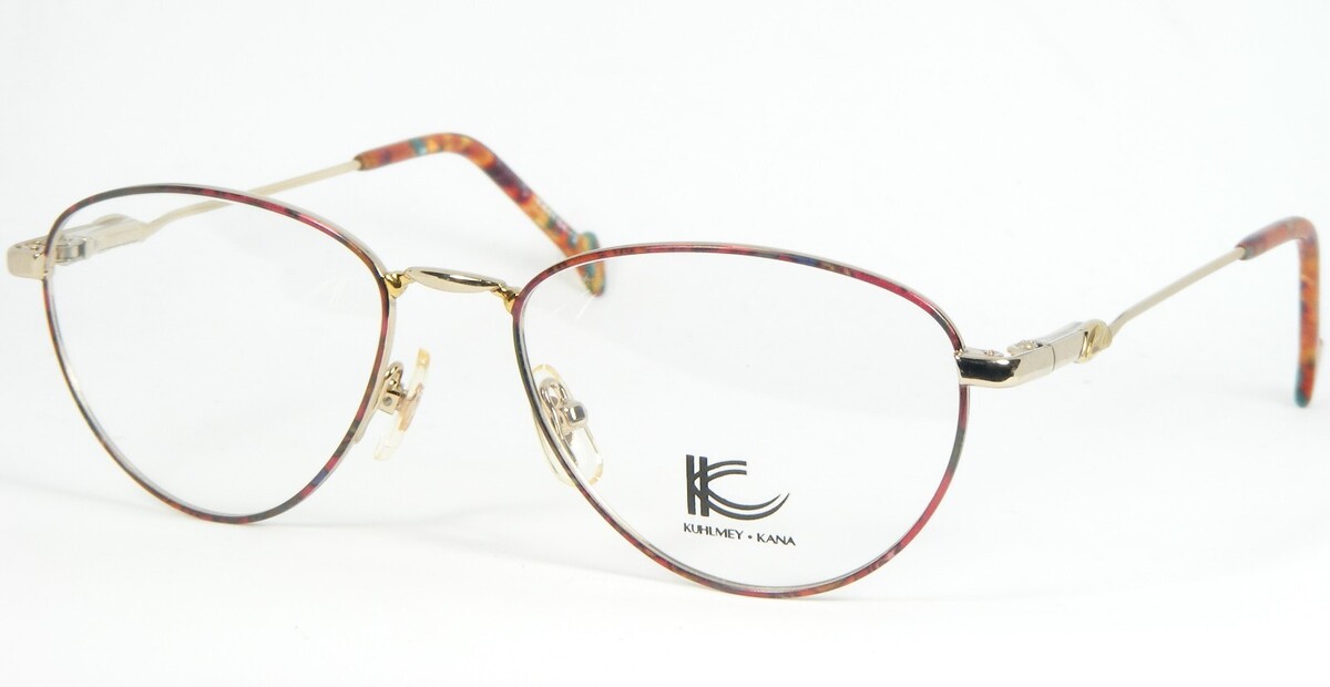 Vintage Kuhlmey Kana KK44164-2 Multicolor Gafas Marco 51-17-135mm - $49.36