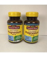 2x Nature Made Magnesium Extra Strength 400mg 60 Softgels  Nerve Heart B... - £14.54 GBP