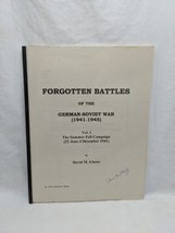 *Signed* Forgotten Battles Of The German-Soviet War 1941-1945 Vol - £194.75 GBP