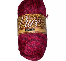 South West Trading Company PURE Soy Silk Worsted Yarn SWTC #21 Red Soysilk - $6.50