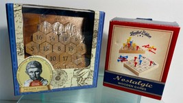 Lot With 3 Wooden Mind Teasing Puzzles Aristotle&#39;s # &amp; Tic Tac Toe  &amp;  S... - $19.79