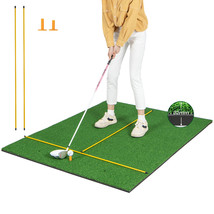 5 x 4 FT Golf Hitting Mat Artificial Indoor Outdoor Turf Golf Training M... - £135.88 GBP