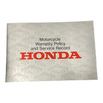 Honda Motorcycle Warranty &amp; Service Record Manual 1976 - £7.70 GBP